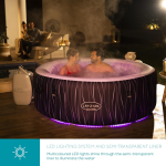 Lay-Z-Spa Hollywood Bak Mandi Air Panas Mewah, Relaksasi Musim Panas dengan LED